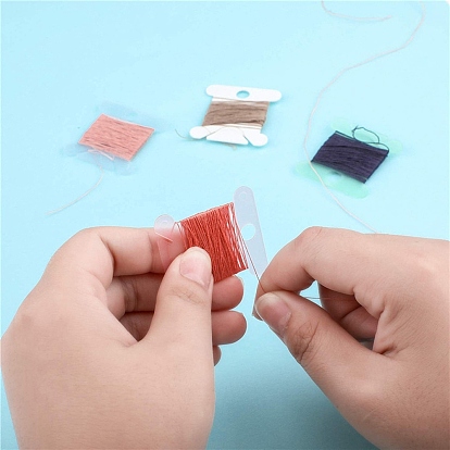  120Pcs Plastic Floss Bobbins Embroidery - Plastic