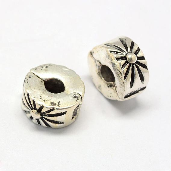 Сплав европейского стиля застежками, колонке с цветком