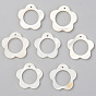 Natural Freshwater Shell Pendants, Flower