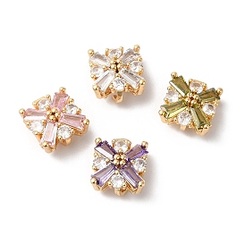 Латунь прелести, со стеклом, квадратный, золотые