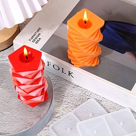 DIY Rotating Scented Candle Making Silicone Molds, Square