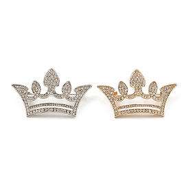 Rhinestone Crown Brooch Pin, Alloy Badge for Backpack Clothes