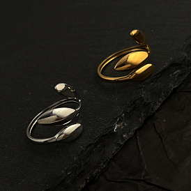 304 открытые манжеты из нержавеющей стали для унисекс, лист