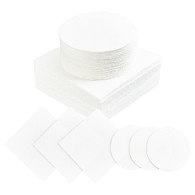 Benecreat 50 шт 2 стиль поделки из керамического волокна, Плоский круглый и квадратный
