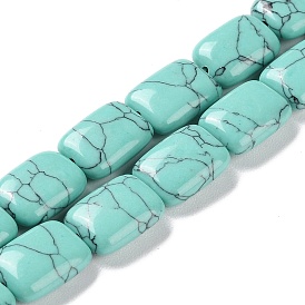 Synthetic Turquoise Beads Strands, Rectangle