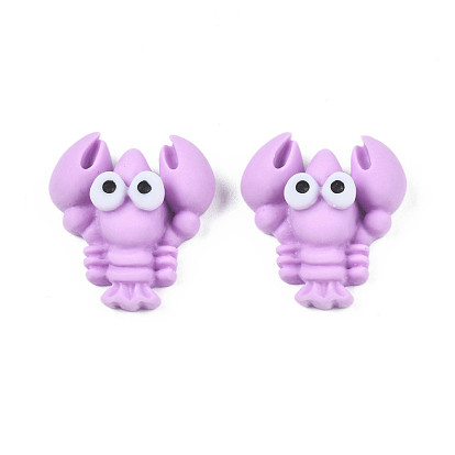 Opaque Resin Cabochons, Lobster