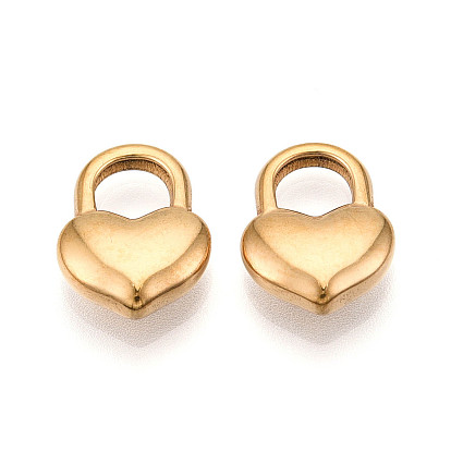 304 прелести нержавеющей стали, ионное покрытие (ip), подвеска в виде замка в виде сердца