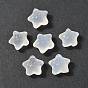 Бусины из натурального белого халцедона, звезды с улыбающимся лицом, Топ пробуренной
