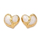 Сердце 304 серьги-гвоздики из нержавеющей стали с эмалью