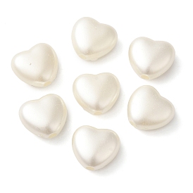 ABS Plastic Imitation Pearl Beads, Heart