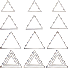 60 шт. 3 размеры 304 соединительное кольцо из нержавеющей стали, треугольные