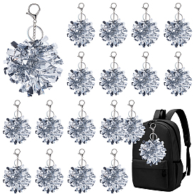 Брелоки с цветами, с карабин-лобстерами , платина