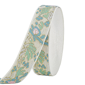 10Ruban vintage jacquard en polyester au mètre, fleur, pour les décorations d'accessoires de vêtements de bricolage