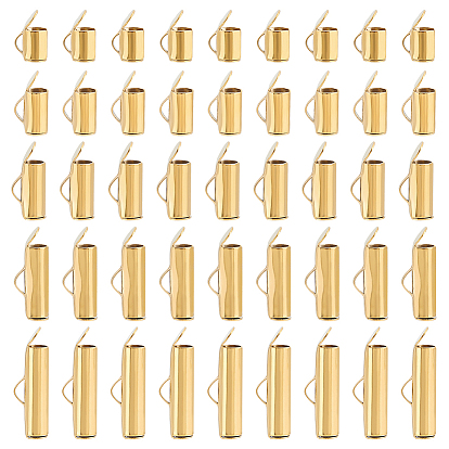 60 шт. 5 размер 304 нержавеющая сталь слайдер на конце зажима трубки, торцевые крышки слайдера