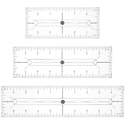 3шт 3 стиль акриловый шаблон для квилтинга, направляющая для резки, швейные инструменты, прямоугольные