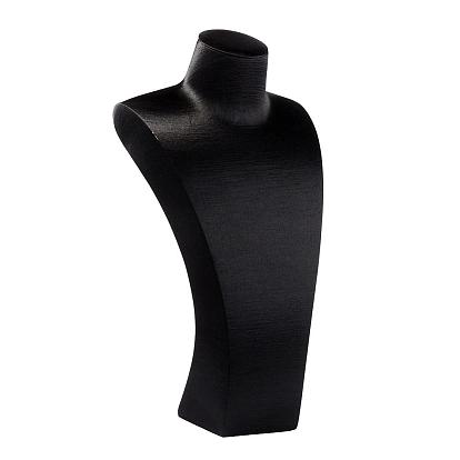 Смола покрыта тканью ожерелье дисплеи, 45x20x10 см