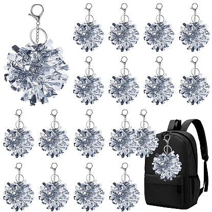 Брелоки с цветами, с карабин-лобстерами , платина