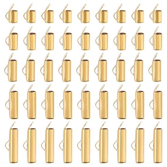 60 шт. 5 размер 304 нержавеющая сталь слайдер на конце зажима трубки, торцевые крышки слайдера