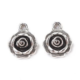 Pendentifs en alliage de style tibétain, rose