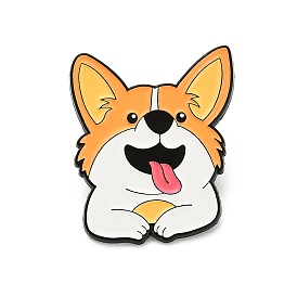 Булавки с эмалью для собак, булавки для лацканов из сплава для одежды рюкзака