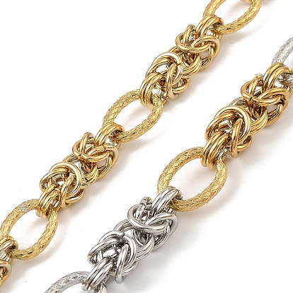 304 овальные цепи из нержавеющей стали с узловыми звеньями, ионное покрытие (ip), несварные, с катушкой