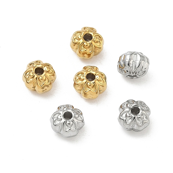 304 из нержавеющей стали бусы, цветок