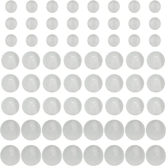 3 нити 3 стили натуральные селенитовые бусины нити, круглые