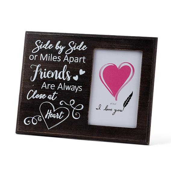 Мдф фоторамки, стеклянные картинки, для настольной фоторамки, прямоугольник со словом