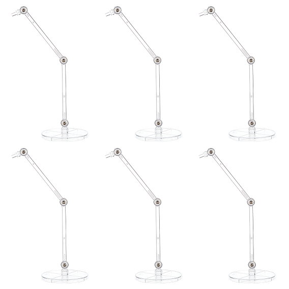 Держатели для пластиковых моделей в собранном виде, подставки для кукольных моделей, с железной фурнитурой и круглым основанием