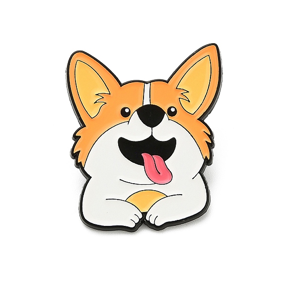 Булавки с эмалью для собак, булавки для лацканов из сплава для одежды рюкзака