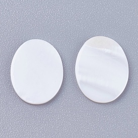 Cabochons coquille, ovale
