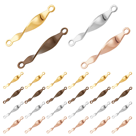 80шт 4 цвета латунные соединительные подвески, твист