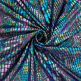 Полиэстеровая ткань с лазерным рисунком змеиной кожи, для самостоятельного изготовления поделок и украшения одежды