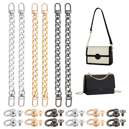 Наборы для изготовления пруса своими руками, включая алюминиевые бордюрные цепи ручки для сумок, кнопка с кольцевой головкой из сплава d, стальная отвертка