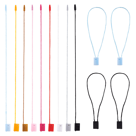 Шнур из полиэстера с биркой, пластиковые метки