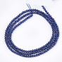Synthetic Quartz Crystal Beads Strands, Dyed, Faceted, Star Cut Round Beads
