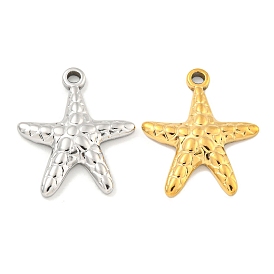 304 подвески из нержавеющей стали, очарование морской звезды