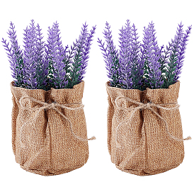 2 шт. пластиковых лавандовых микроландшафтных украшений, с бельевой находкой, аксессуары для кукольного домика с микро-ландшафтом, притворяясь опорными украшениями