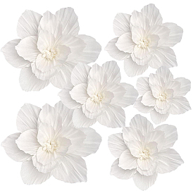 Крепированная бумага искусственные цветы, для оформления свадебного торжества