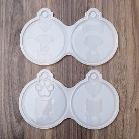 DIY силиконовые формы для кулона, формы для литья смолы, для уф-смолы, изготовление подвесок из эпоксидной смолы, белые