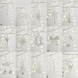 Пластиковый рождественский кулон, подвесное украшение для рождественской елки