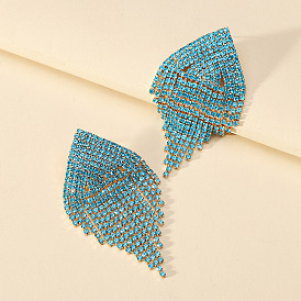 Boho Tassel Geometric Earrings for Wedding, Elegant and Fashionable Jewelry