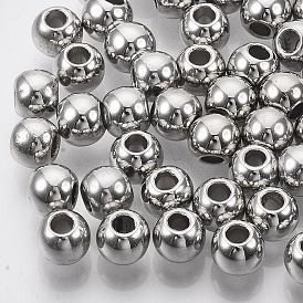 Ccb пластиковые европейские бусины, бусины с большим отверстием, для изготовления ювелирных изделий DIY, круглые