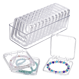 12Штатные квадратные прозрачные акриловые коробки для хранения браслетов из бусин и камней 1Штатные прямоугольные прозрачные акриловые коробки для хранения браслетов без крышки