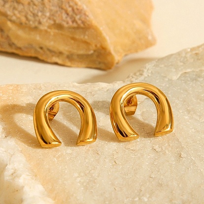 304 серьги-пусеты из нержавеющей стали