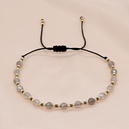 Bohemian Style Gemstone Beaded Friendship Bracelet - Handmade, Unique, Women's.
