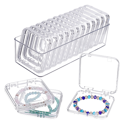 12Штатные квадратные прозрачные акриловые коробки для хранения браслетов из бусин и камней 1Штатные прямоугольные прозрачные акриловые коробки для хранения браслетов без крышки