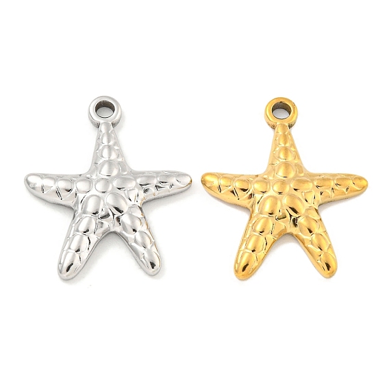 304 подвески из нержавеющей стали, очарование морской звезды
