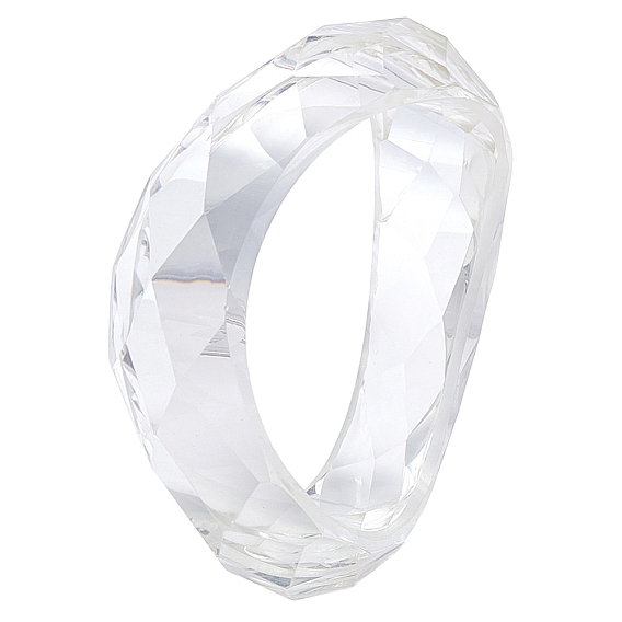 Прозрачные браслеты из смолы для женщин, скрученный