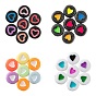 300 шт 10 стиль непрозрачный и ремесленный стиль и покрытие акриловые бусины, плоско-круглые